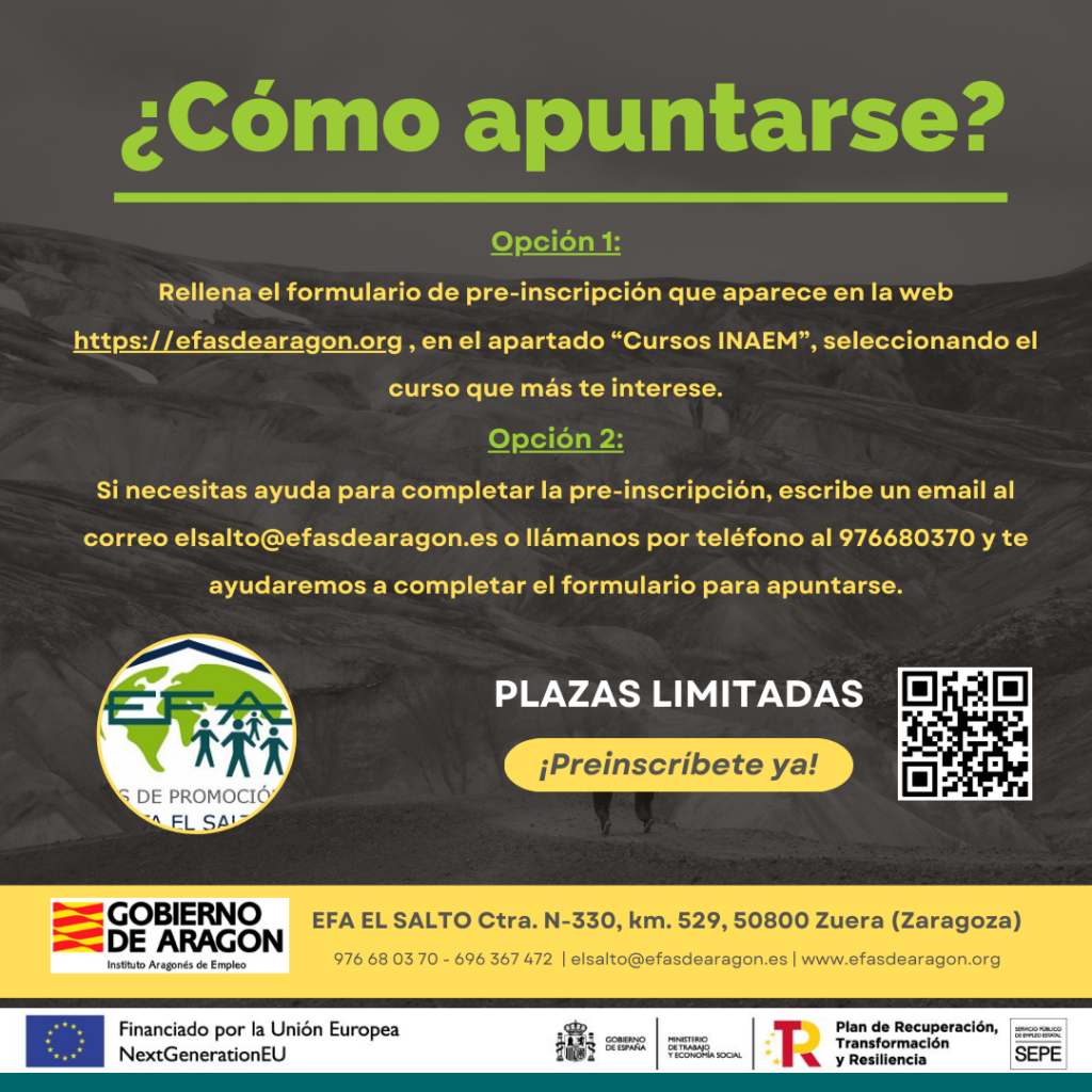 cursos inaem gratis efas de aragon