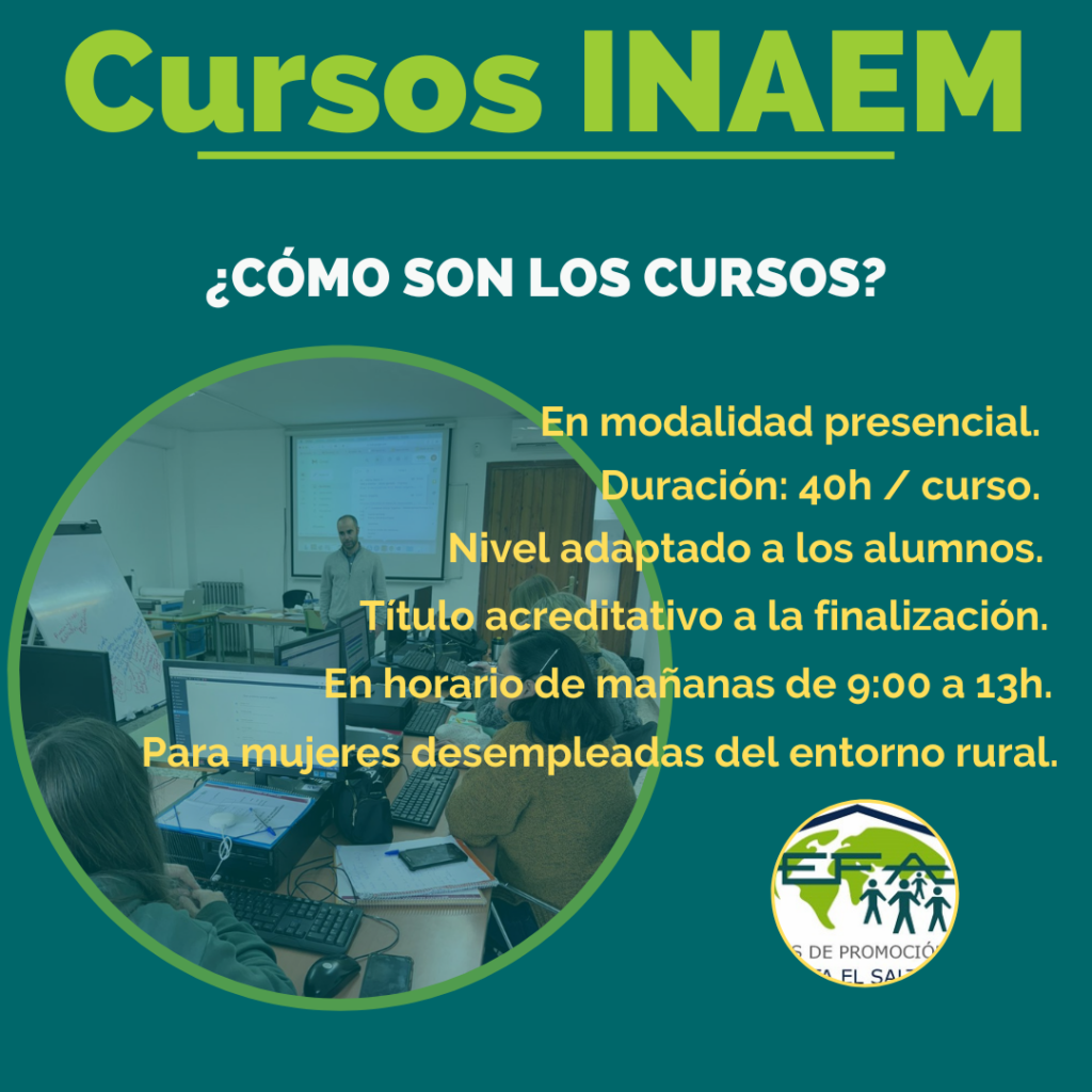 Cursos gratis para mujeres desempleadas aragon inaem
